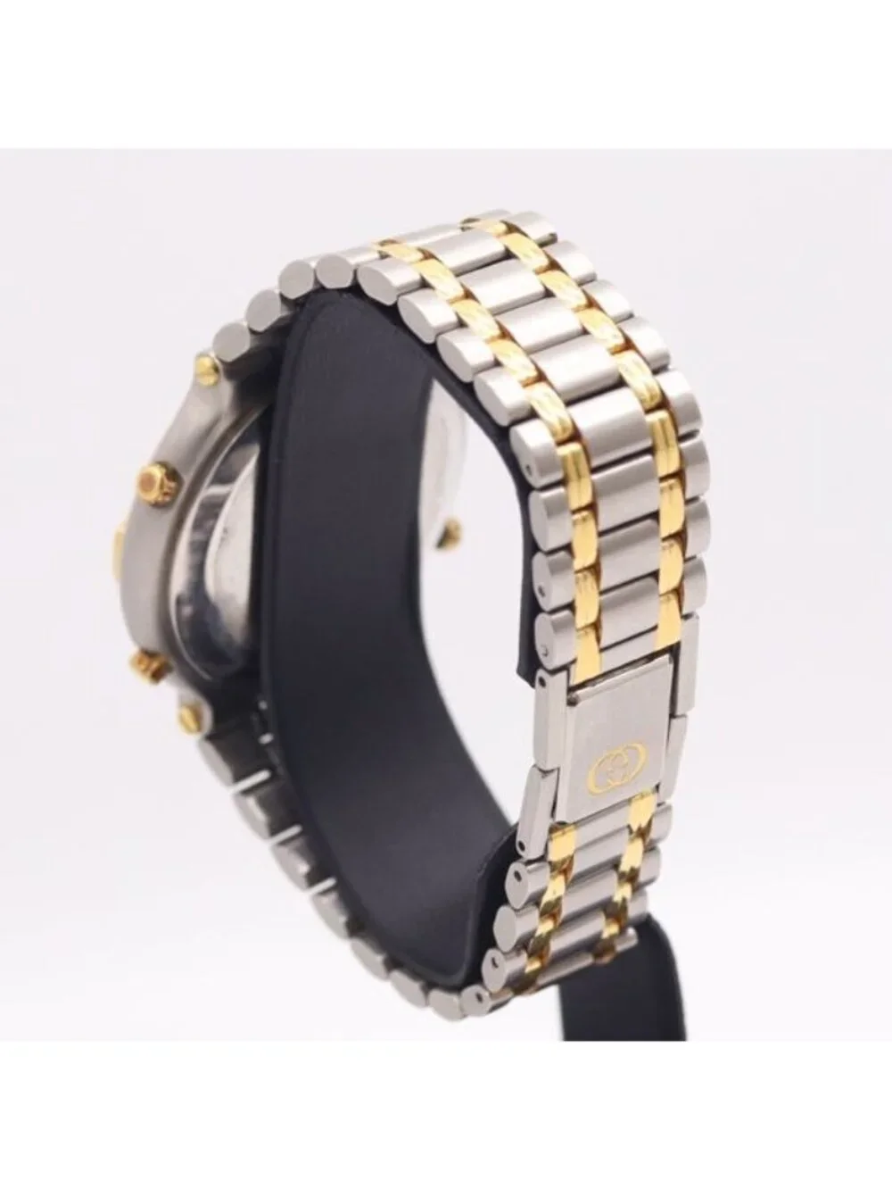 Gucci Quartz Chrono Gold Dial Watch